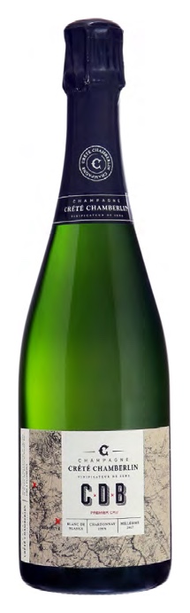 Bottiglia di Champagne Crété Chamberlin CDB Premier Cru 2018