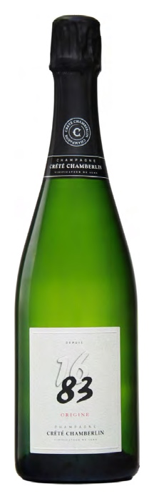 Bottiglia di Champagne Crété Chamberlin Origine