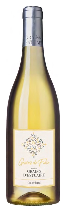 Bottiglia di Grains D’estuaire Bio e Nature Grains de Folie Blanc